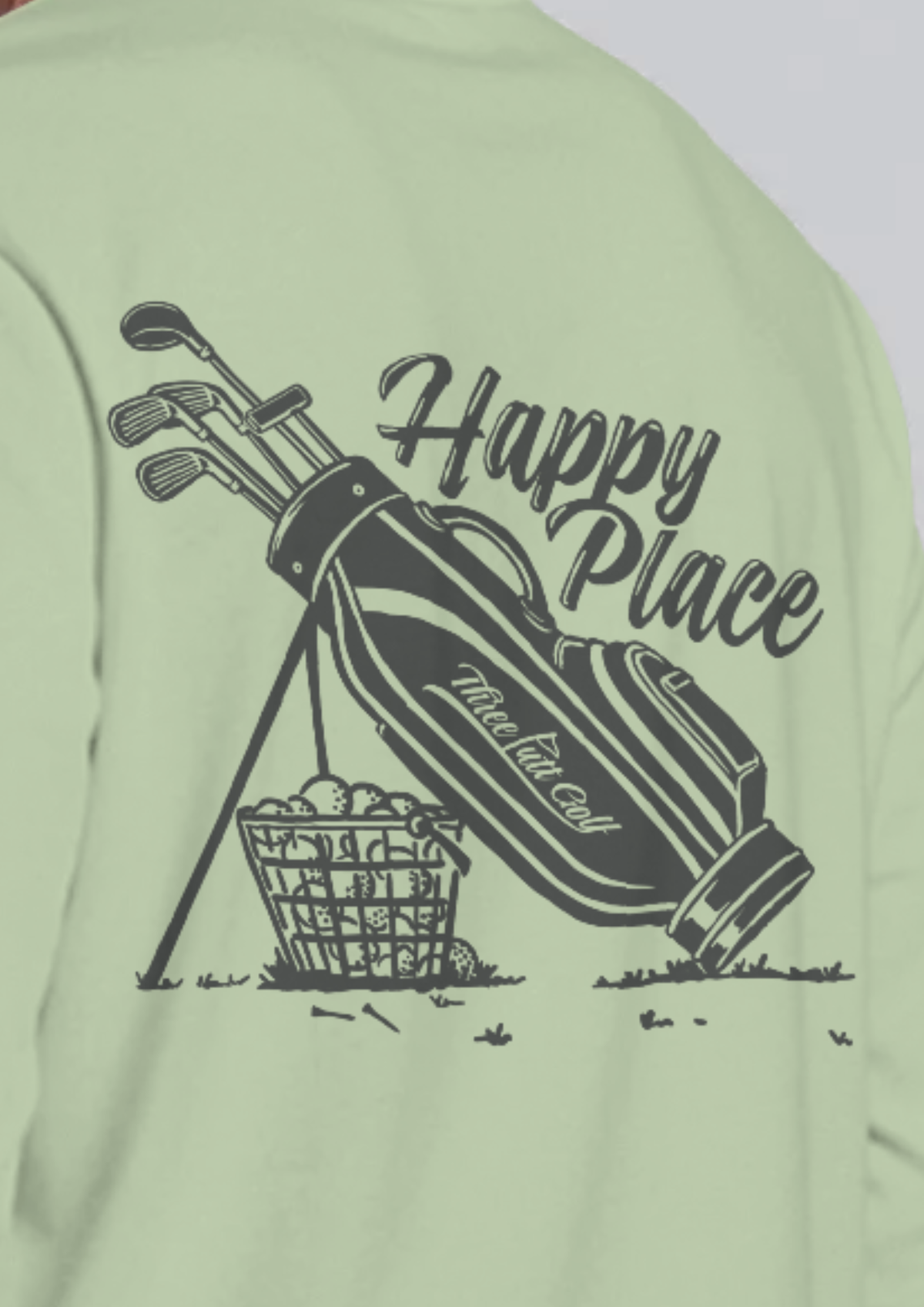 Happy Place Golf Streetwear Long-Sleeve Tee