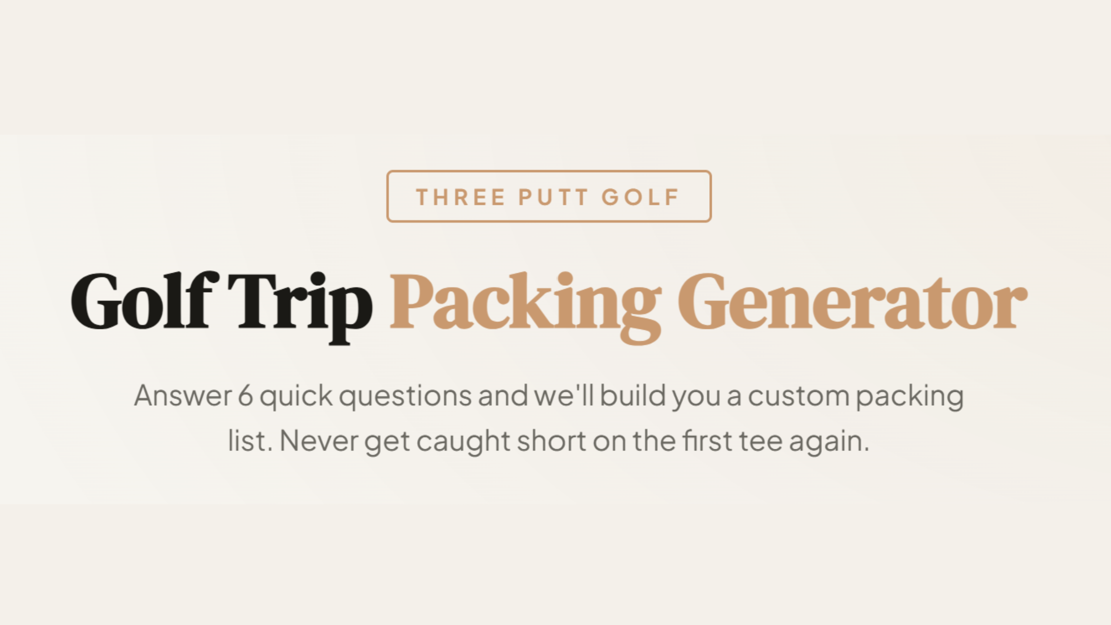 Golf Trip Packing List: Everything You Need to Pack in 2026