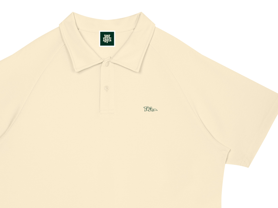Pin High in Cream, with the TPG flag on the chest