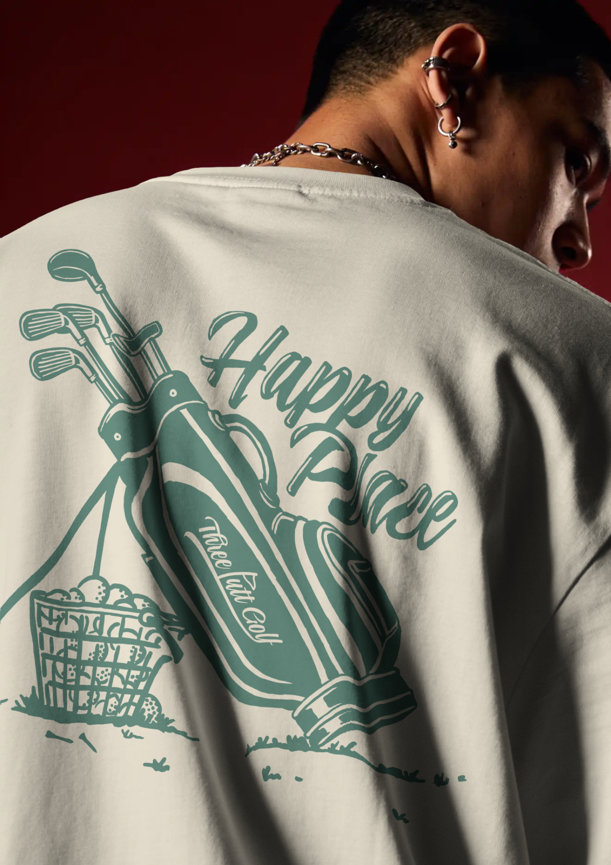 Happy Place Golf Streetwear T-Shirt